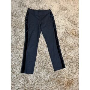 Chico's Women's Black Pants with Velvet Side Stripes